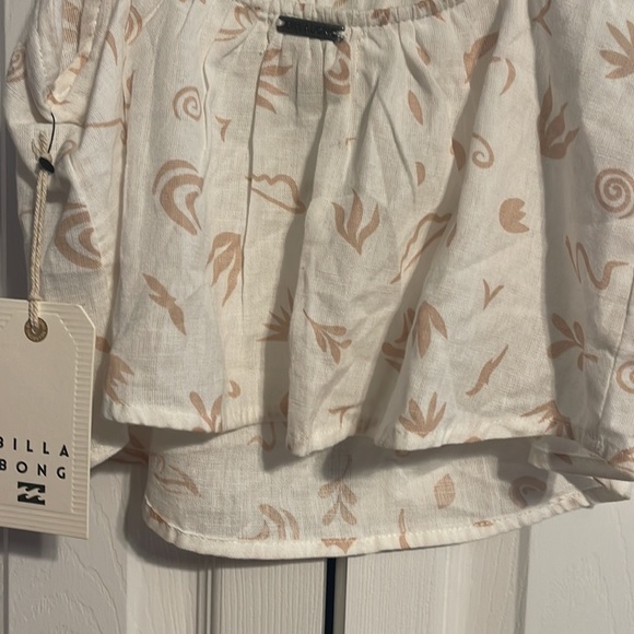 NWT Billabong white crop top with adjustable straps size XS - Picture 9 of 11